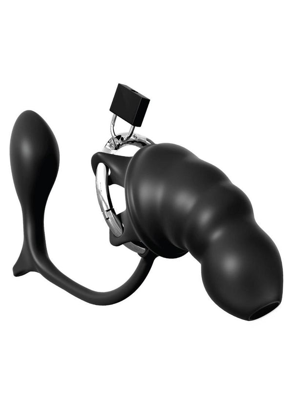 Ass Gasm Cock Blocker Chastity Cage