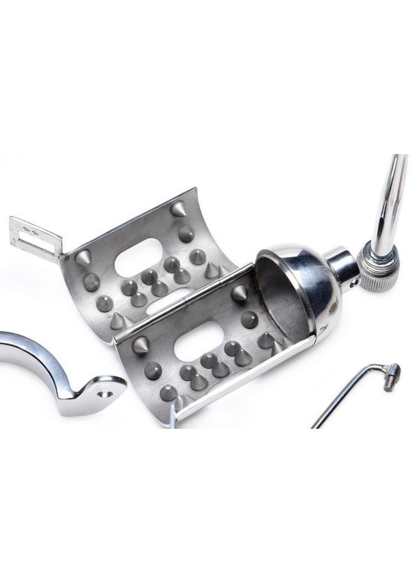 Master Series Spike Chamber Chastity Cage - Stainless