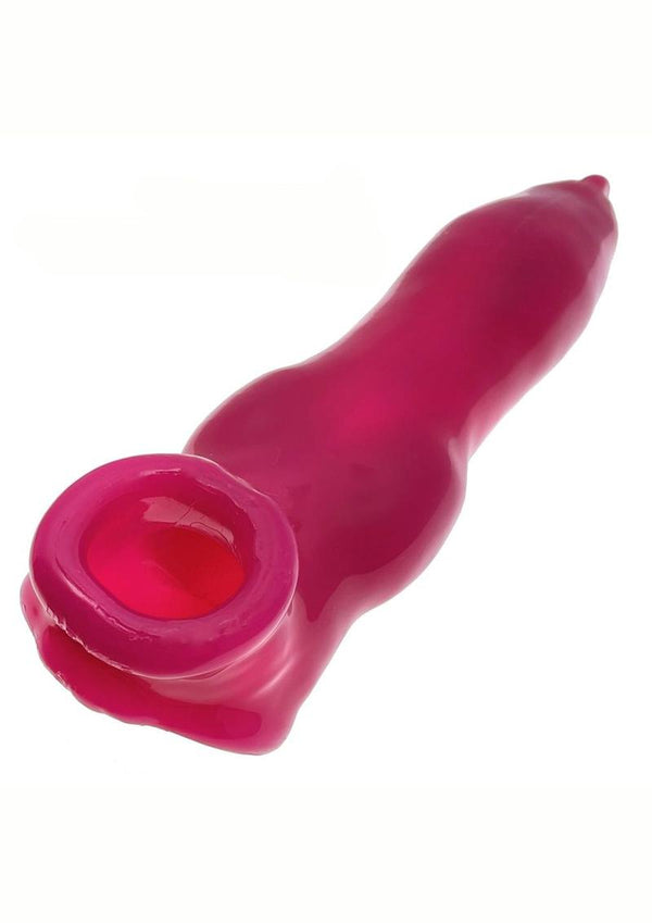 Oxballs Fido Beast-Shaped Cocksheath with Bullet - Hot Pink/Pink