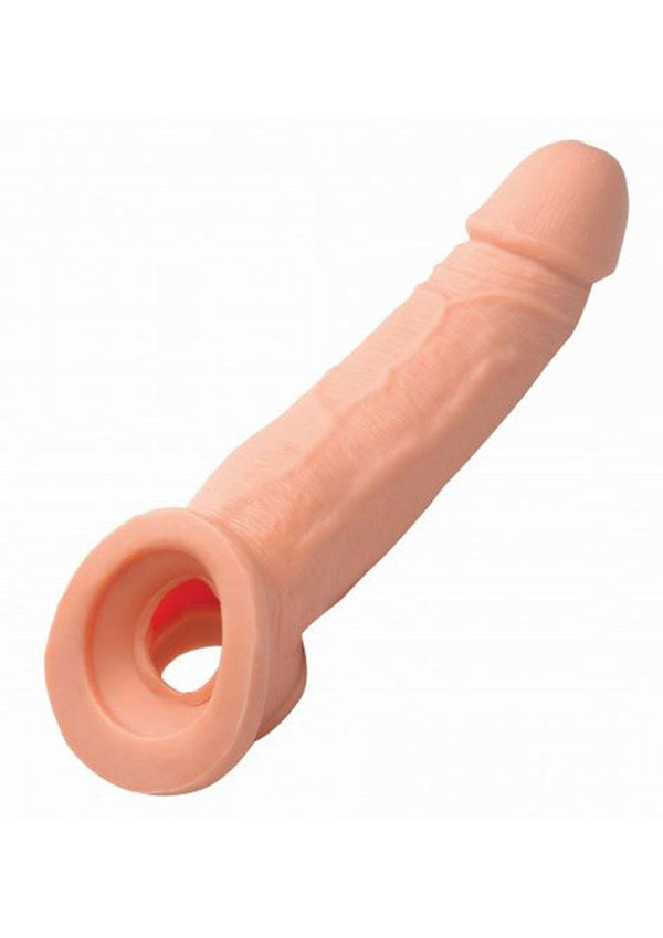 Size Matters Penis Extender Sleeve Realistic - Flesh/Vanilla - 2in