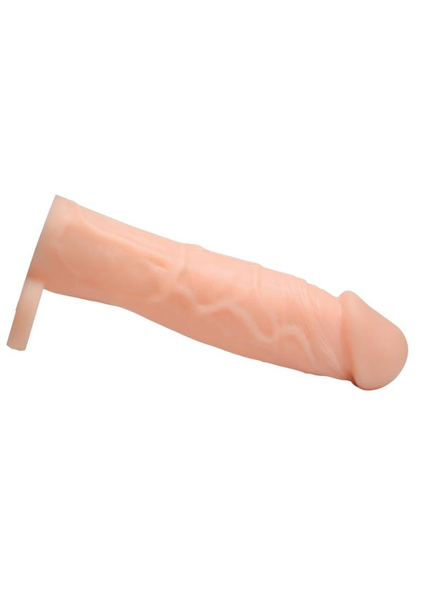 Size Matters Penis Extender Sleeve Silicone - Flesh/Vanilla - 2in