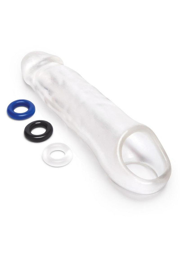 Extra Girthy Clear View Penis Extender with Ball Loop-Size Up