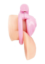 Degrading Mini Chastity Cage with Pussy Shape