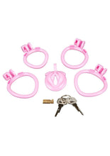 Degrading Mini Chastity Cage with Pussy Shape